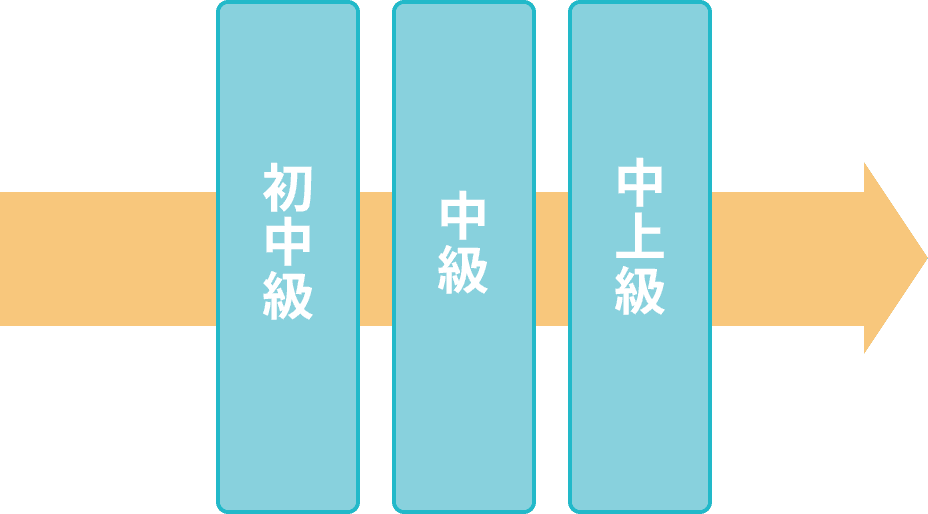 中級(初中級/中級/中上級)